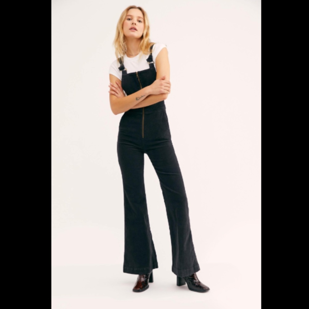 Rolla's Eastcoast Flare Overalls - Midnight Cord